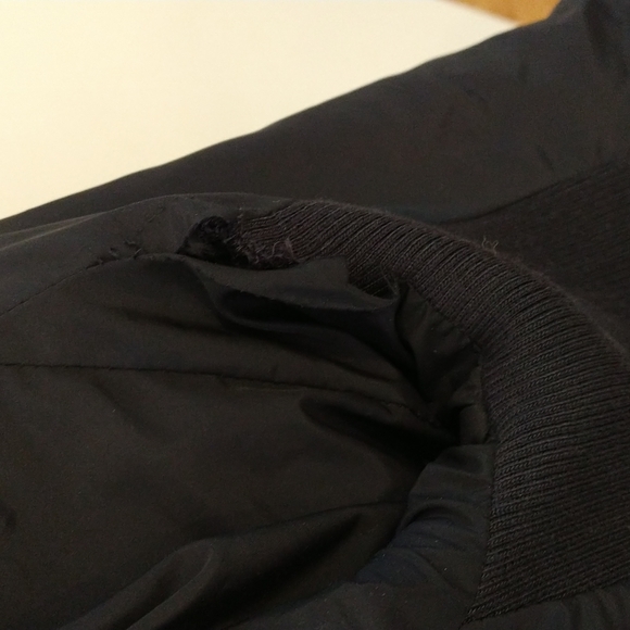 Small Black quilted Zara jacket brown trim gold hardware - Picture 14 of 14